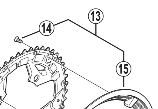 Shimano Spares FC-M431-8 chain guard and fixing bolts for 48T