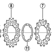 Shimano Spares CS-7800 and 6600 sprocket 15T