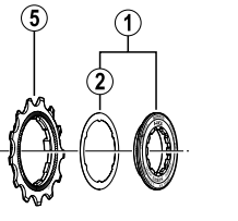 Shimano Spares CS-6600 sprocket 16T