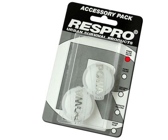 Respro Powa Elite Valves Pack of 2 Clear / Silver