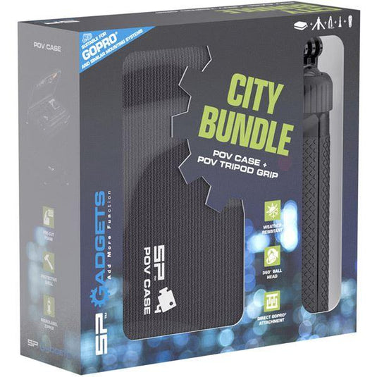 SP Gadgets City Bundle - POV Case DLX and POV Tripod Grip for action cameras