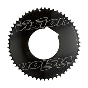 Vision Powerbox Aero Chainring, 2x11, Black