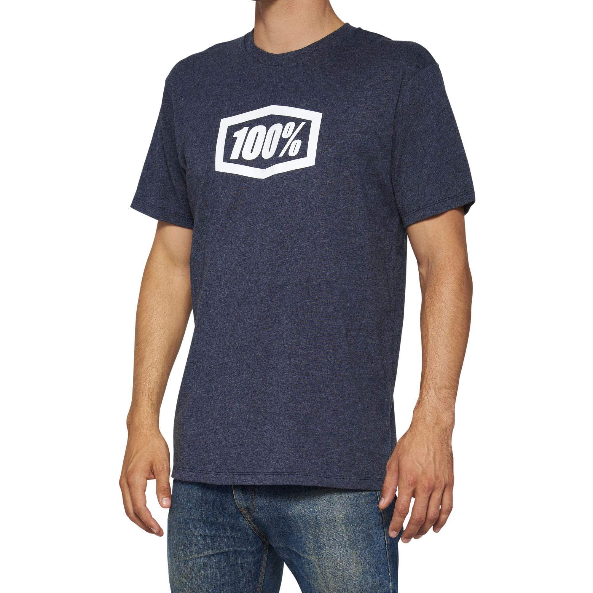 100% ICON Short Sleeve T-Shirt Navy Heather
