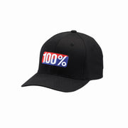 100% Classic Flexfit Hat Black L / XL