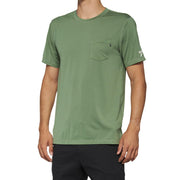 100% MISSION Athletic Short Sleeve T-shirt Olive L