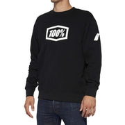 100% ICON Pullover Crewneck Fleece Black