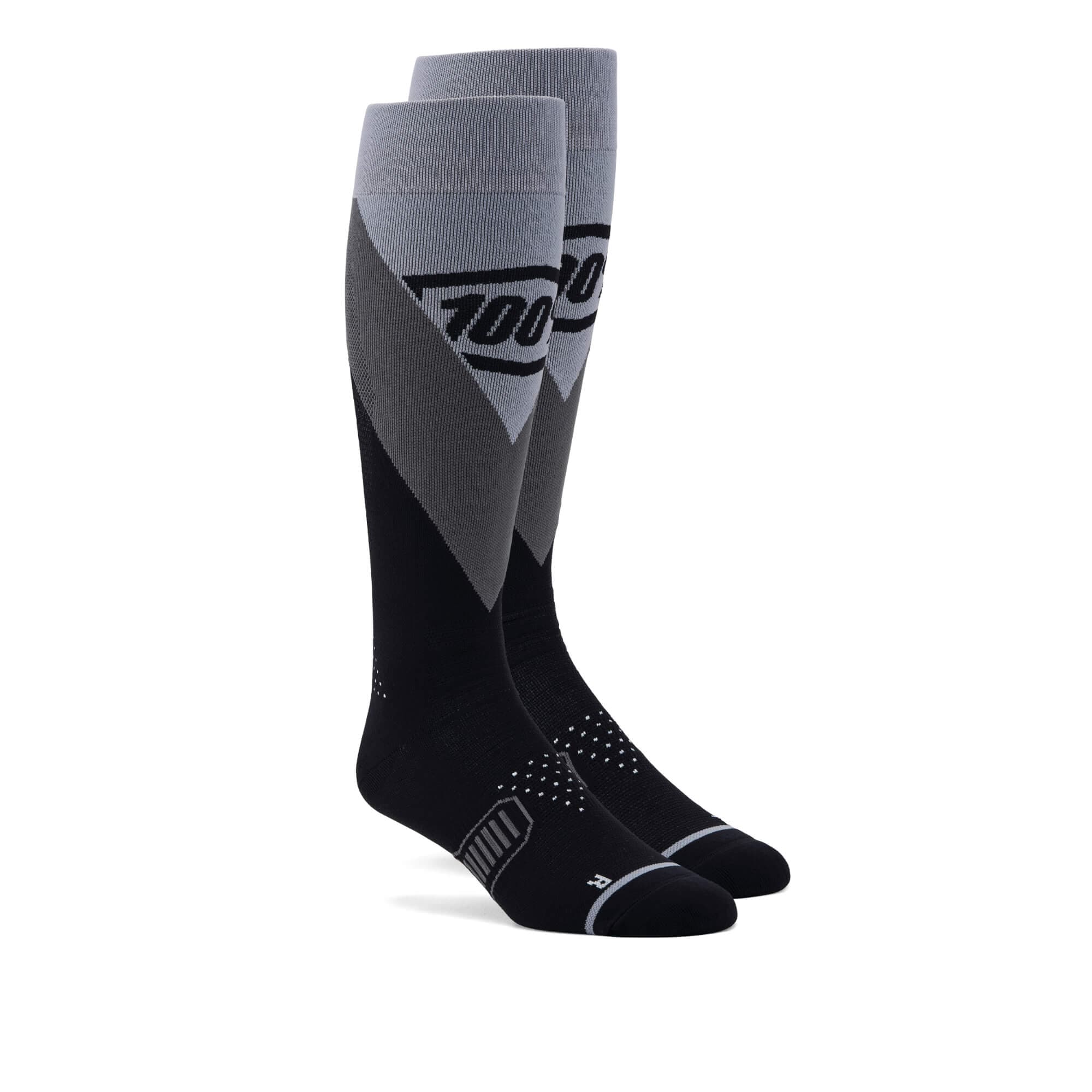 100% HI SIDE Thin MX Socks Black