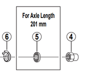 Shimano Nexus Nexus rear hub washer for SG-4R35 and SG-7R46