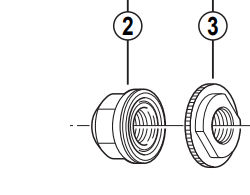 Shimano Spares HB-7710 front Track hub nut