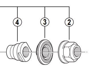 Shimano Spares HB-7710 front Track locknut