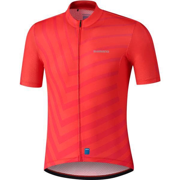 Load image into Gallery viewer, Shimano Clothing Men&#39;s Aerolite Jersey; Red; Size S

