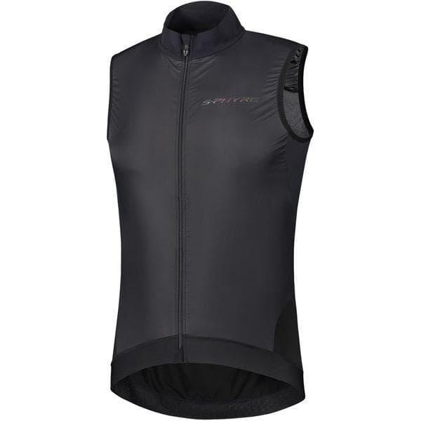 Load image into Gallery viewer, Shimano Clothing Men&#39;s S-PHYRE Wind Gilet; Black; Size XL
