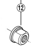 Shimano Spares FH-M810 and M815 SM-AX80 axle nut M12