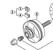 Shimano HB-NX30 internal assembly quick release