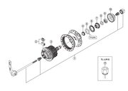 Shimano Spares DH-T785 complete quick release 133 mm