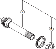 Shimano Spares HB-M785 hub axle unit