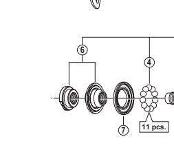 Shimano Spares HB-M675 left hand lock nut unit