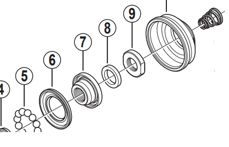Shimano Spares DH-3D35-QR cone with dust cover; M11 x 12.1 mm