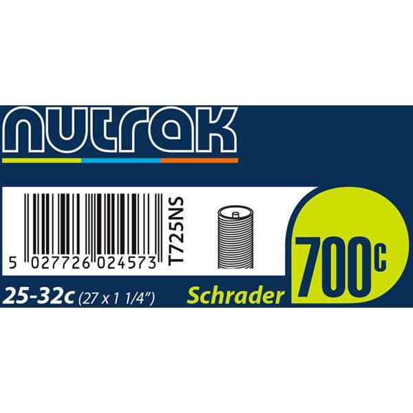 Load image into Gallery viewer, Nutrak 700 x 25 - 32C (27 x 1-1/4 inch) Schrader inner tube

