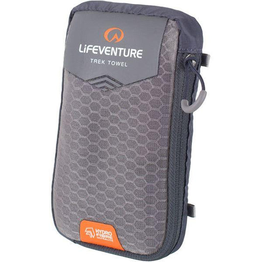 Lifeventure HydroFibre Trek Towel - Pocket - Grey (Pack of 10)