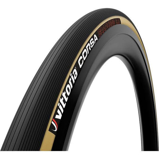 Vittoria Corsa 23-28'' Black Tan G2.0 Tubular Tyre