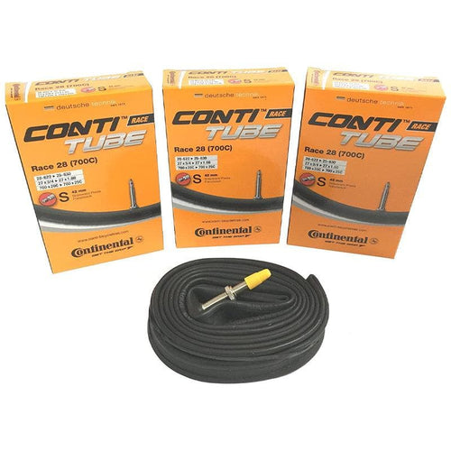 3x Continental Bike Inner Tube Race 28 700 x 20-25c Presta 42mm cycle valve
