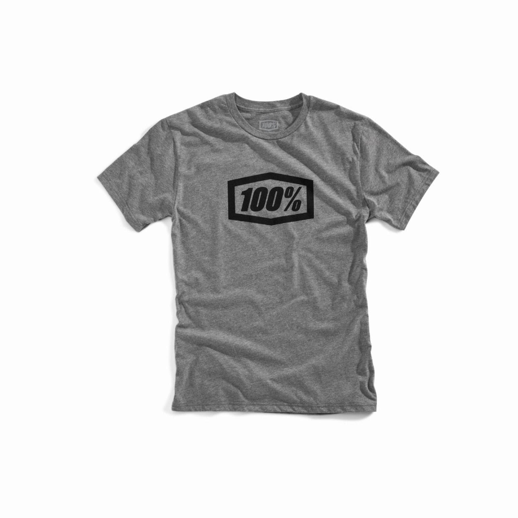100% Essential T-Shirt Gunmetal Heather M