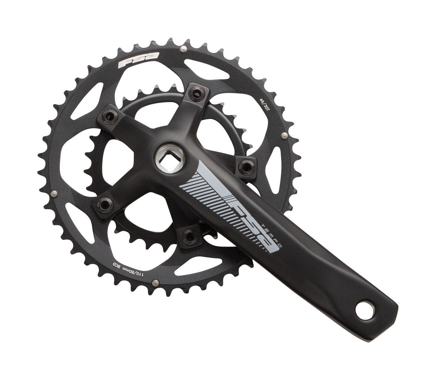 FSA Tempo Adventure JIS Chainset (2X10, 46/30T, 172.5mm, V18)