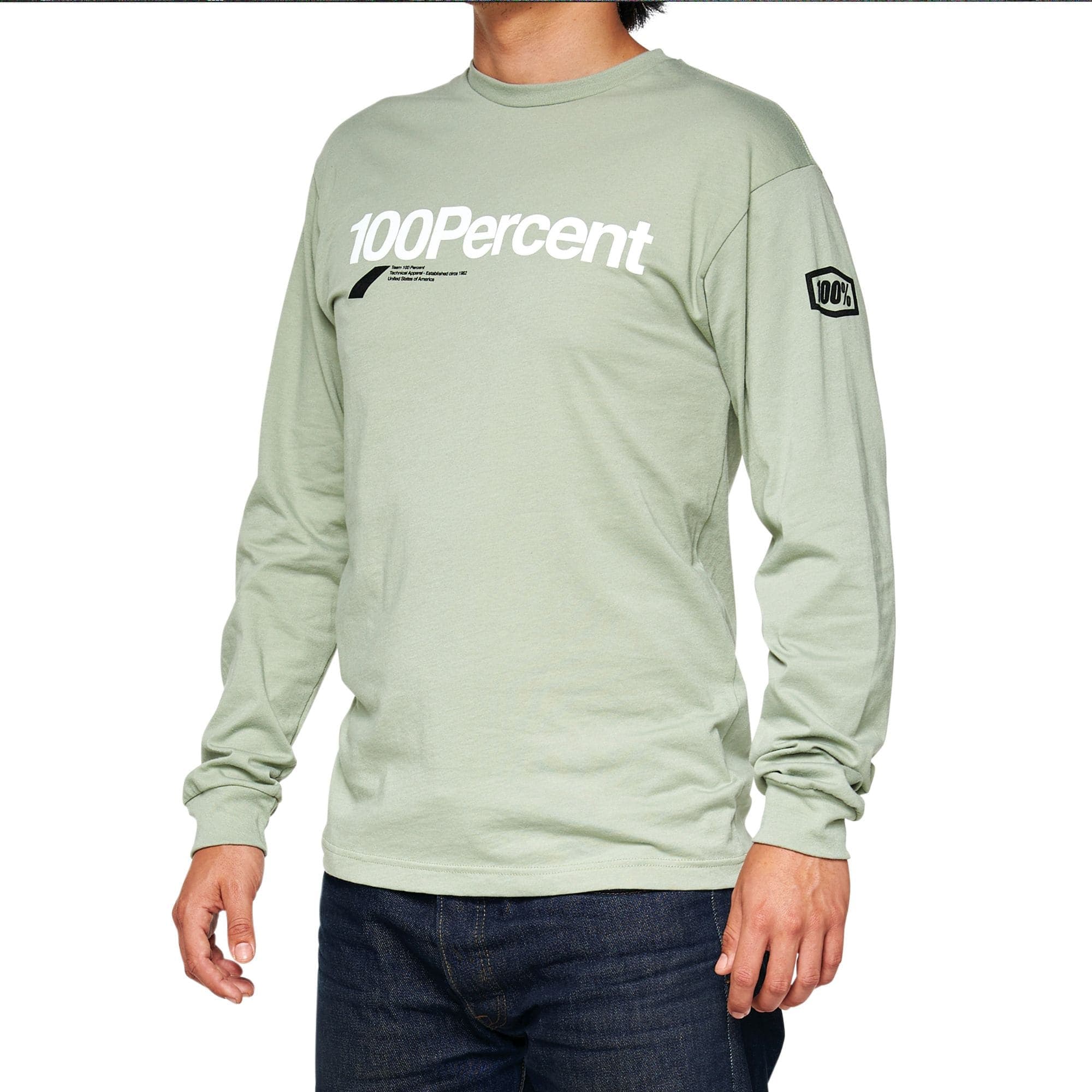 100% Bilto Long Sleeve T-Shirt Slate Green