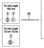 Shimano Spares SG-3R40 push rod 90.75 mm; for axle length 189.4 mm