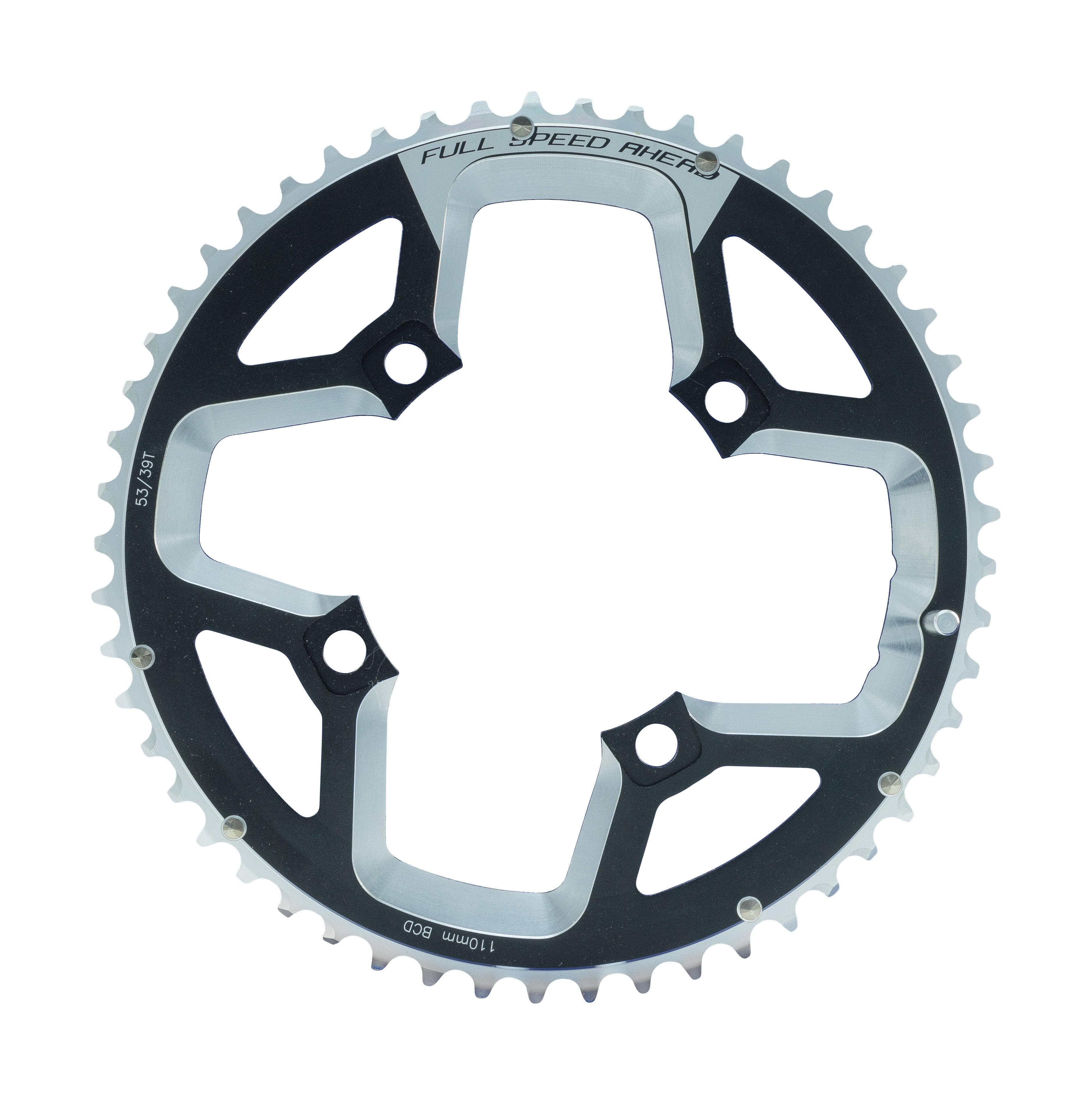 FSA Gossamer ABS Road Chainring (2x11, Black, 4h)