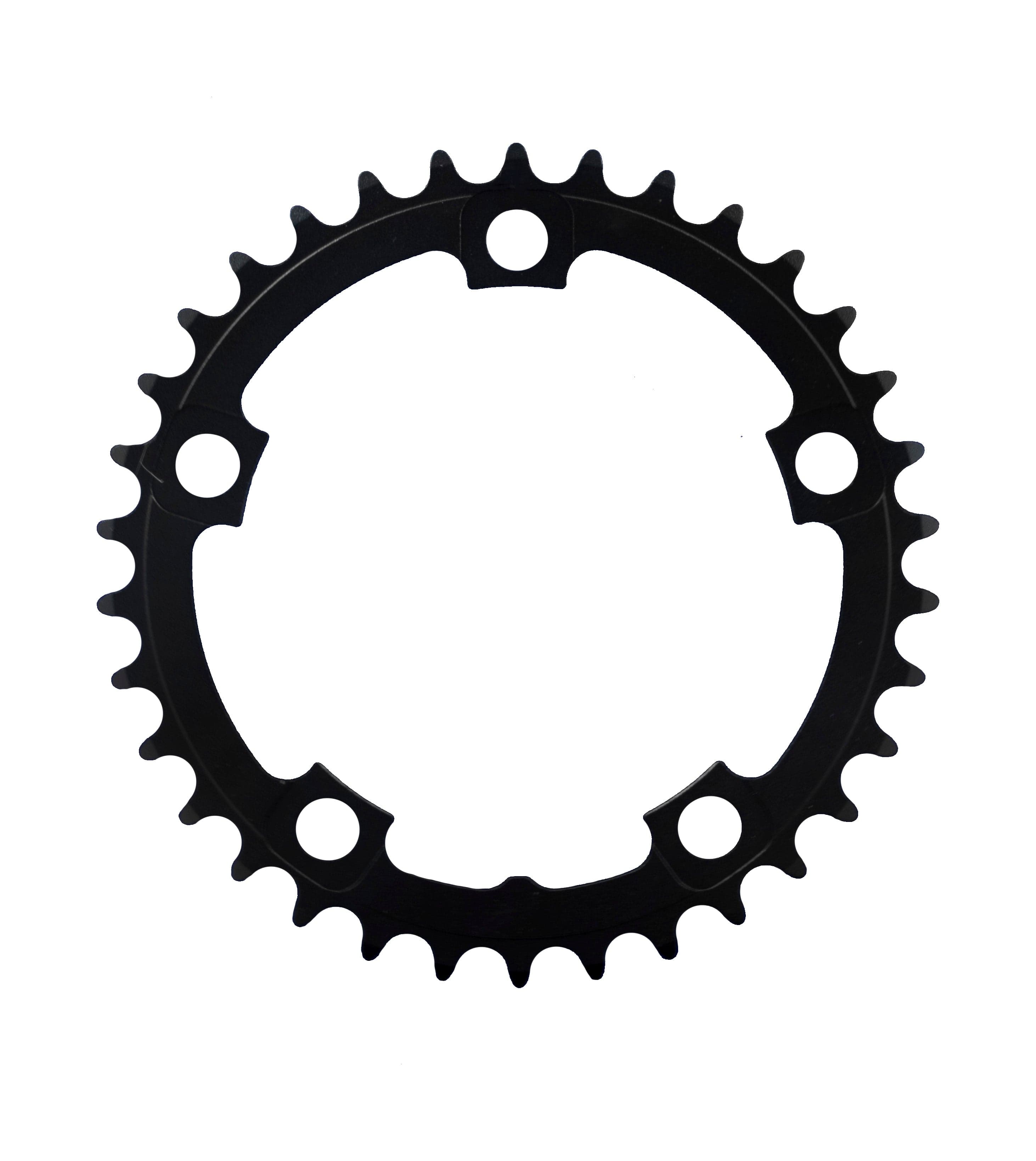 FSA Alloy Road Chainring (2x11, 110x34T, Black, 5h)