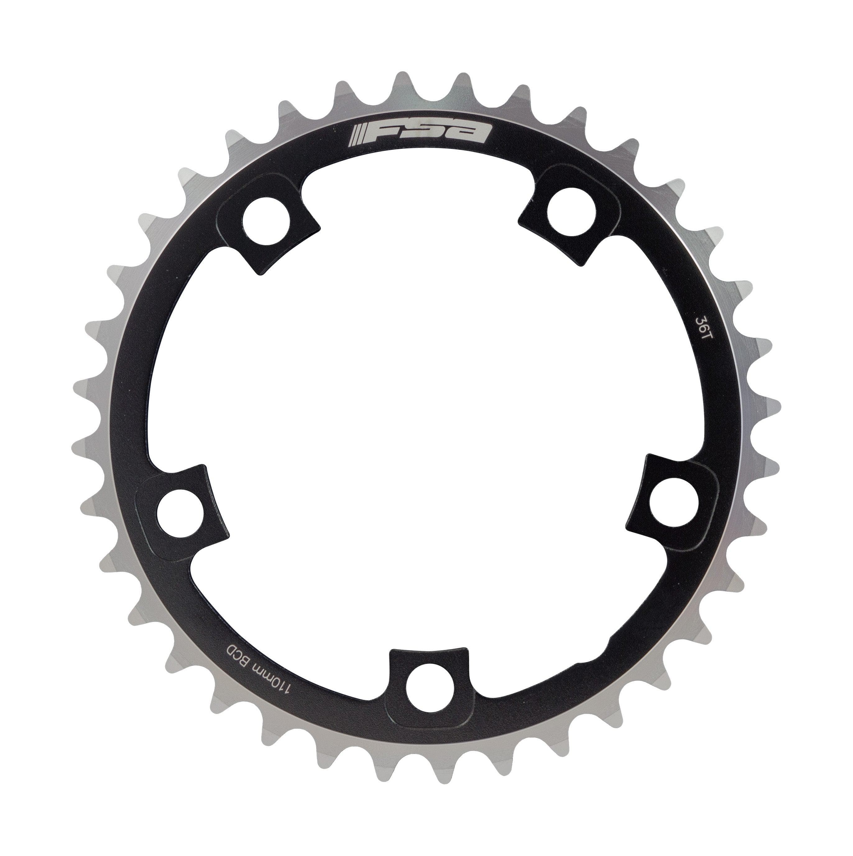 FSA Pro Road Chainring (2x11, Black, 5h)