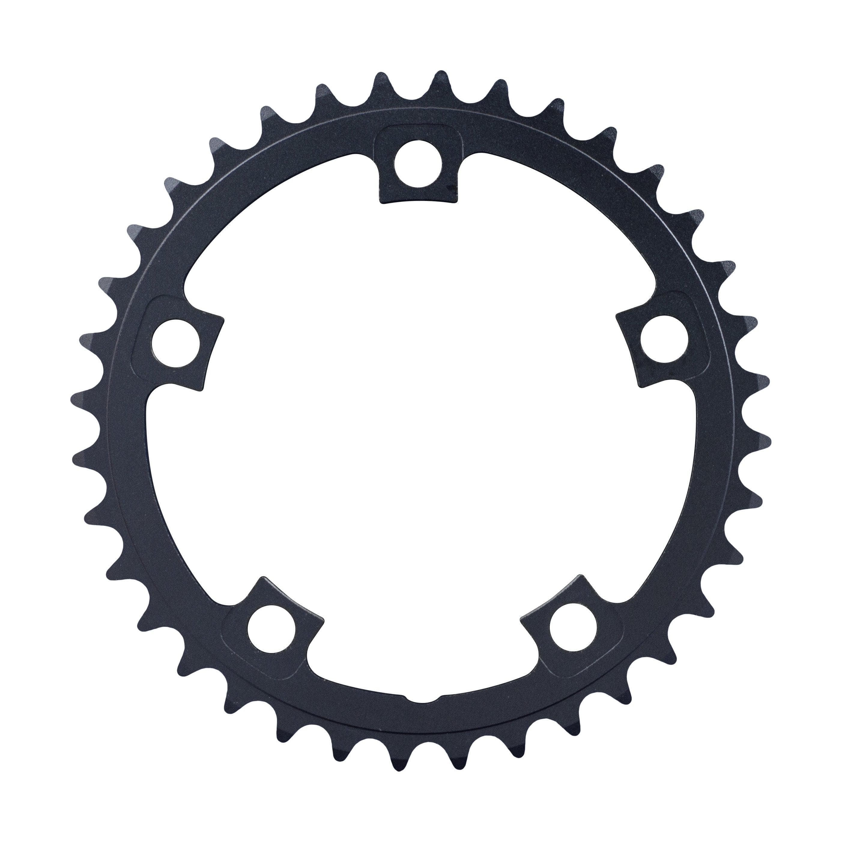 FSA Alloy Road Chainring (2x11, 110x36T, Black, 5h)