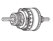 Shimano Nexus SG-8C31 Internal Assembly - 184 mm - 37G 9801