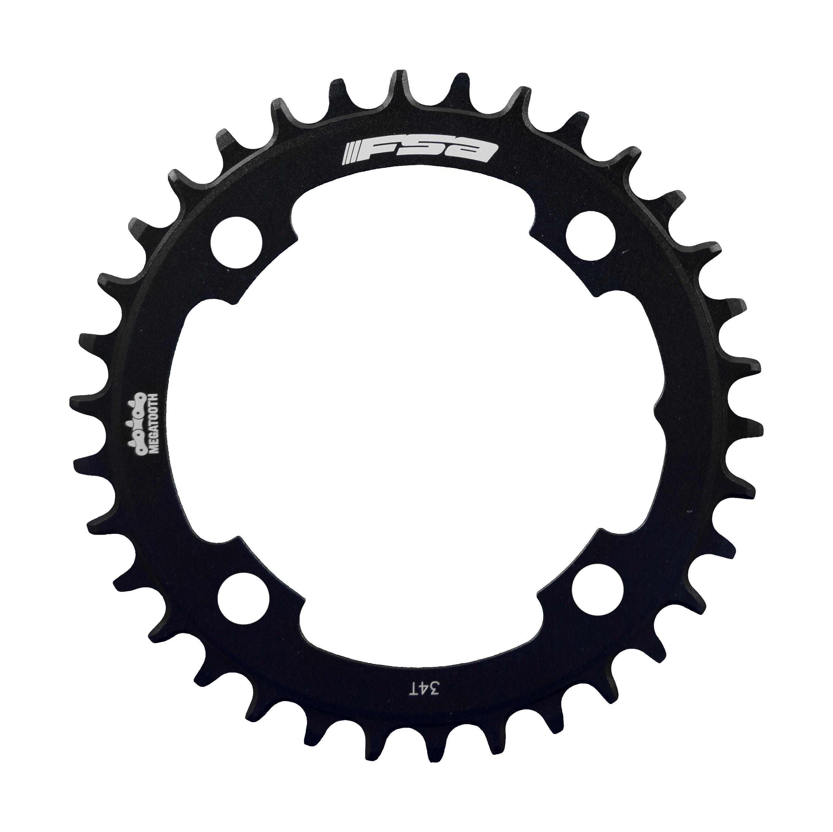 FSA Megatooth MTB Chainring (1x11, Black, 4h)