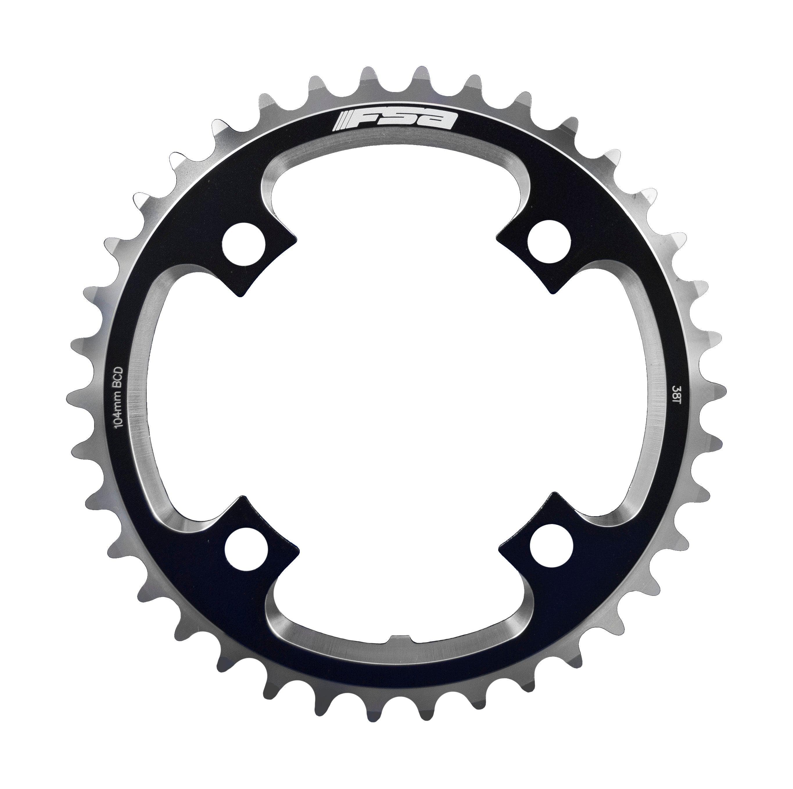 FSA DH MTB Chainring (1x10, Black, 4h)
