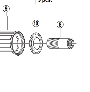 Shimano Spares FH-M495A right hand seal ring