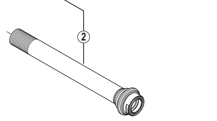 Shimano Spares FH-M825 hub axle 12 mm