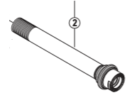 Load image into Gallery viewer, Shimano Spares FH-M828 hub axle; 12 mm
