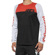 100% R-Core Long Sleeve Jersey 2022 Black / Racer Red S