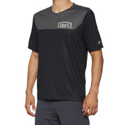 100% Airmatic Short Sleeve Jersey 2022 Black/Charcoal