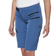 100% Airmatic Women's Shorts 2022 Slate Blue L