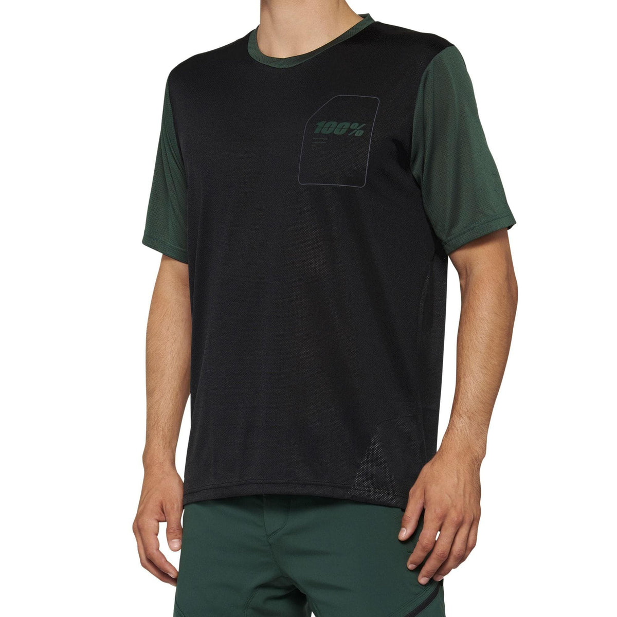 100% Ridecamp Jersey 2022 Black / Forest Green S
