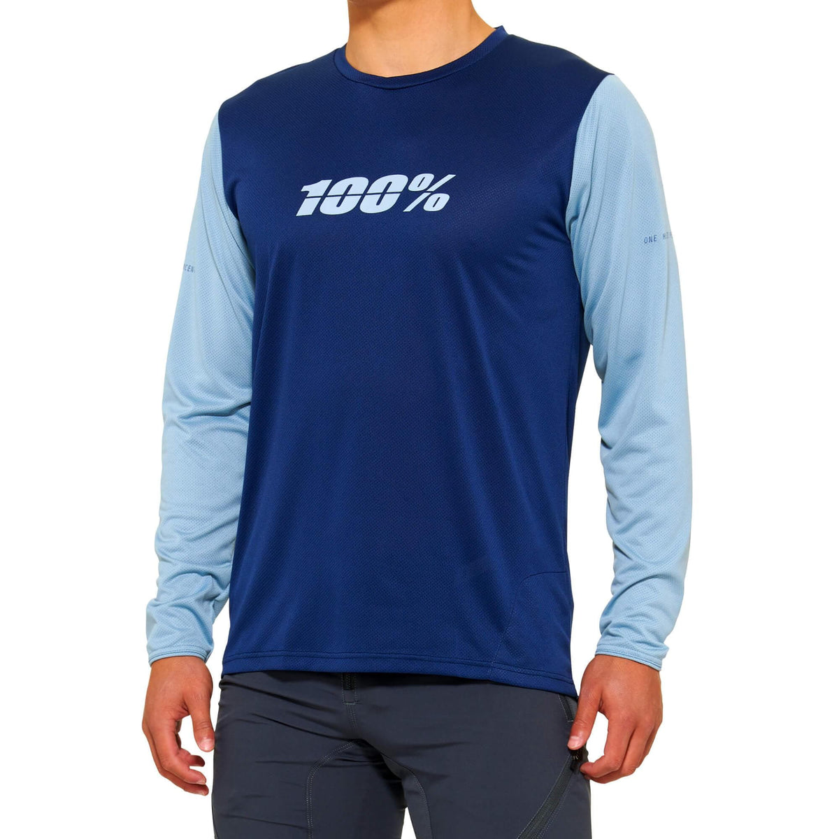 100% Ridecamp Long Sleeve Jersey 2022 Navy / Slate L