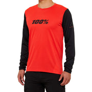 100% Ridecamp Long Sleeve Jersey 2022 Red / Black L
