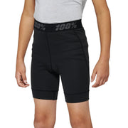 100% Ridecamp Youth Shorts with Liner 2022 Black XL