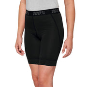 100% Ridecamp Women's Shorts with Liner 2022 Black XL
