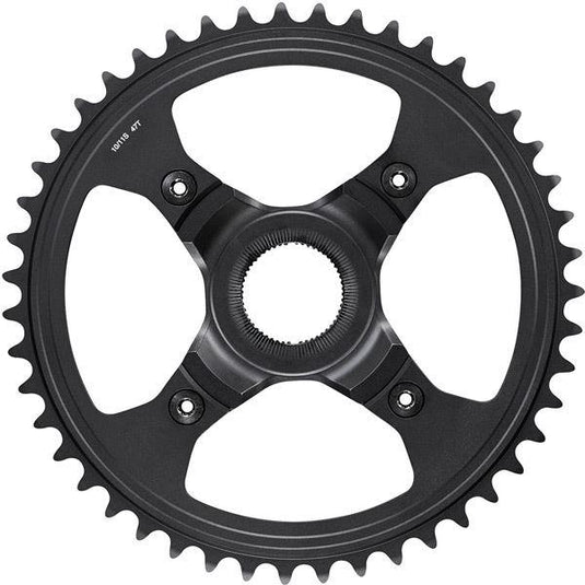 Shimano STEPS SM-CRE80-R chainring; 47T for chainline 50 mm; without chainguard; black