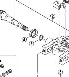Shimano Spares PD-M324 axle seal